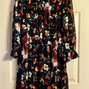 JODIFL Multicolor Floral Long Sleeve Dress